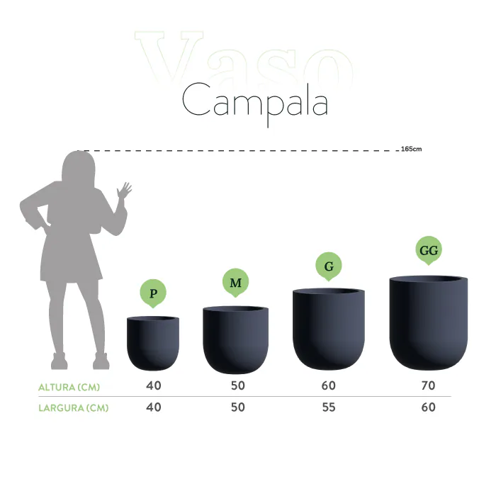 Vaso Campala Custom D40xH50 — imagem 2