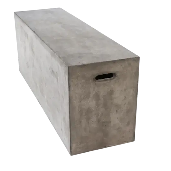 Banco retangular em Concreto 120cm