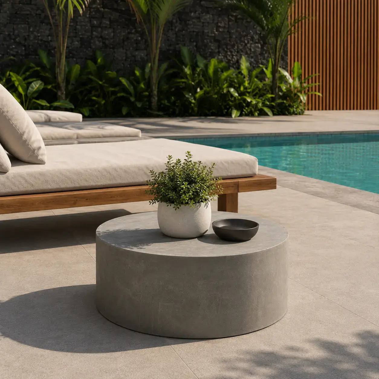 Mesa-de -Centro-Cilíndrica-Boston-Concreto-Moderno